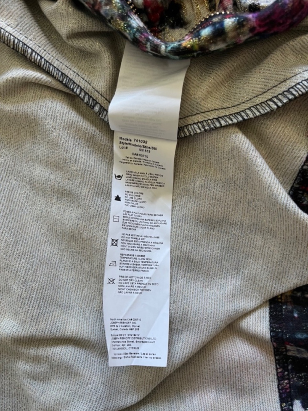 Cold Shoulder Joseph Ribkoff Top - Picture 6 of 7
